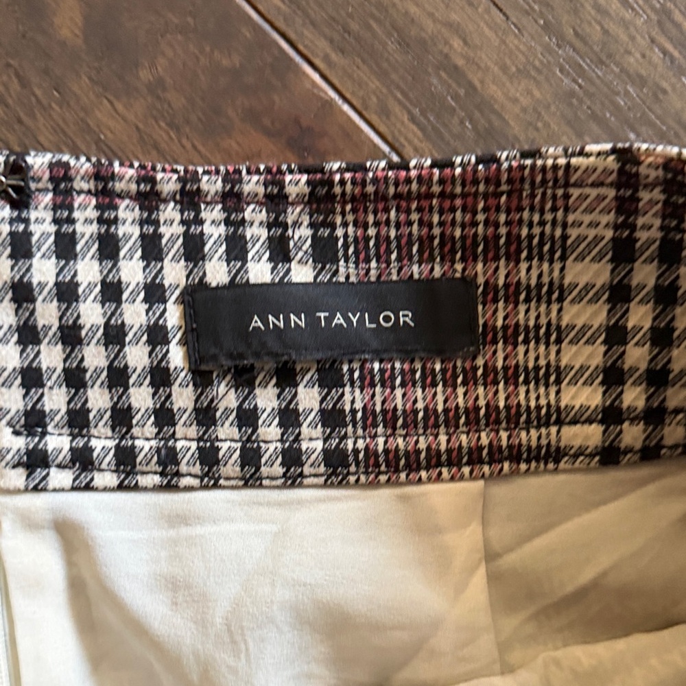 Ann Taylor Checkered Pattern Skirt